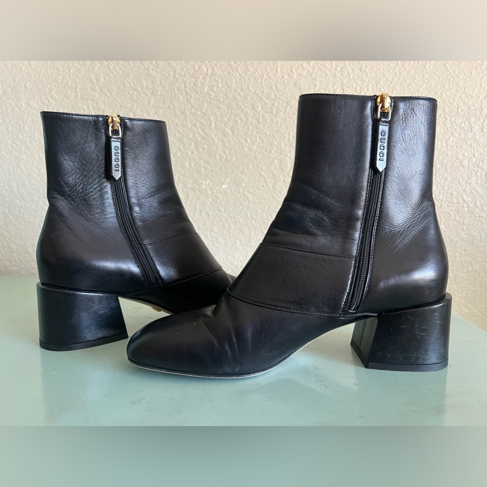 Gucci Blondie 55 MM Logo Ankle Booties Boots Shoes $1350 2024 Style!! - Picture 15 of 16